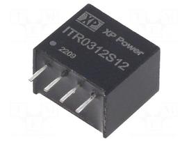 Converter: DC/DC | 3W | Uin: 10.8÷13.2VDC | Uout: 12VDC | Iout: 250mA