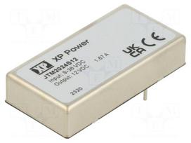 Converter: DC/DC | 20W | Uin: 9÷36VDC | Uout: 12VDC | Iout: 1.67A | THT