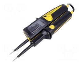 Tester: electrical | LEDs,LCD | 3 digit | 170÷1000VAC | 16.66÷400Hz