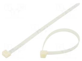 Cable tie | L: 200mm | W: 7.6mm | natural | polyamide | 550N | Ømax: 51mm
