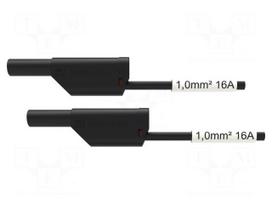 Test lead | 16A | banana plug 4mm,both sides | Urated: 1kV | Len: 1.5m