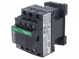 Contactor: 3-pole | NO x3 | Auxiliary contacts: NO + NC | 380VAC | 18A