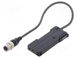 Sensor: optical fiber amplifier | PNP | IP40 | 0.3m | 12÷24VDC | 100mA