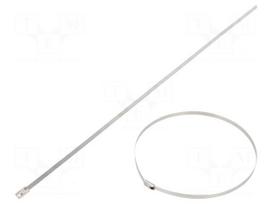 Cable tie | L: 360mm | W: 4.6mm | stainless steel AISI 304 | 890N
