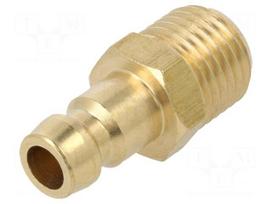 Connector | connector pipe | max.10bar | brass | Seal: FPM | D1: 5.5mm