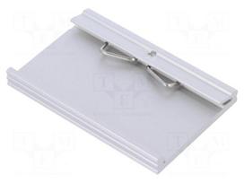 DIN rail mounting bracket | aluminium | 75mm | Rail: TS35