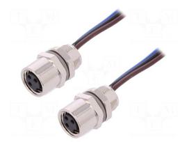 Connector: M8 | female | PIN: 3 | 60V | IP67 | straight | socket | Len: 200mm