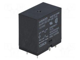 Relay: electromagnetic | Ucoil: 12VDC | DPST-NO | Icontacts max: 15A
