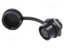 Connector: circular | socket | female | PIN: 3 | IP67 | SA16 | 10A | 500V