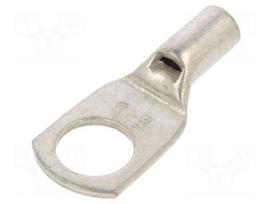 Tip: ring tube | M8 | 6mm2 | crimped | for cable | non-insulated | tinned