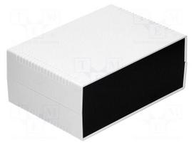 Enclosure: with panel | X: 260mm | Y: 180mm | Z: 105mm | ABS | light grey