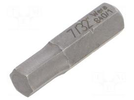 Screwdriver bit | Hex Plus key | HEX 7/32" | Socket size-inch: 1/4"