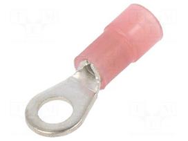 Tip: ring | M4 | Ø: 4.3mm | 0.25÷1.5mm2 | crimped | for cable | insulated