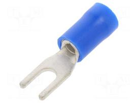 Tip: fork | M3 | Ø: 3.2mm | 1.5÷2.5mm2 | crimped | for cable | insulated