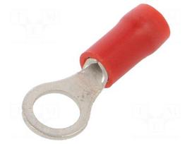 Tip: ring | M5 | Ø: 5.3mm | 0.25÷1.5mm2 | crimped | for cable | insulated
