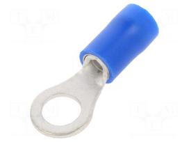 Tip: ring | M5 | Ø: 5.3mm | 1.5÷2.5mm2 | crimped | for cable | insulated