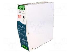 Power supply: switching | for DIN rail | 120W | 12VDC | 10A | 88÷264VAC