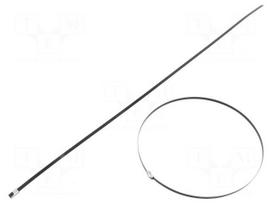 Cable tie | L: 520mm | W: 4.6mm | stainless steel AISI 304 | 450N