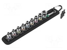 Wrench-set | 6-angles,socket spanner | 1/4" | 9pcs.
