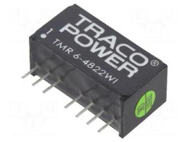 Converter: DC/DC | 6W | Uin: 18÷75VDC | Uout: 12VDC | Uout2: -12VDC | SIP8