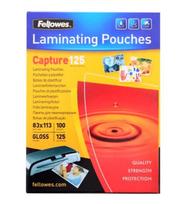 Laminavimo plėvelės Fellowes, 83x113mm, 125mkr, blizgios, 100 vnt..