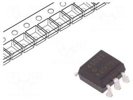Optotriac | 5kV | zero voltage crossing driver | Gull wing 6 | Ch: 1
