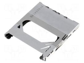 Connector: for cards | MMC,SD | push-push | SMT | PIN: 9