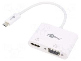 Adapter | USB 3.0 | D-Sub 15pin socket,HDMI socket,USB C plug
