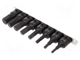 Socket: hex key-bit-set | socket spanner,impact | 8pcs.