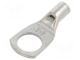 Tip: ring tube | M8 | 4mm2 | crimped | for cable | non-insulated | tinned