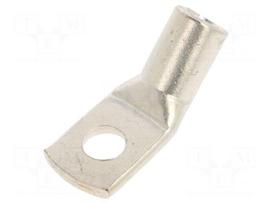 Tip: ring tube | M8 | 35mm2 | crimped | for cable | angled 45° | tinned