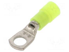 Tip: ring tube | M6 | Ø: 6.3mm | 4÷6mm2 | crimped | for cable | insulated