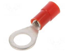 Tip: ring | M6 | Ø: 6.2mm | 0.25÷1.5mm2 | crimped | for cable | insulated