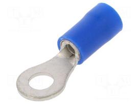 Tip: ring | M4 | Ø: 4.3mm | 1.5÷2.5mm2 | crimped | for cable | insulated