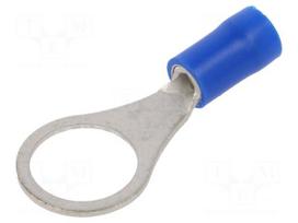 Tip: ring | M10 | Ø: 10.5mm | 1.5÷2.5mm2 | crimped | for cable | insulated