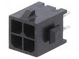 Connector: wire-board | socket | male | PIN: 4 | Micro MATE-N-LOK | THT