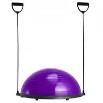 Gimnastikos kamuolys, pusapvalis balanso treniruoklis 62x21.5 cm, violetinis, Stability Fitness