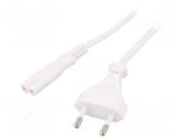 Cable | 2x0.75mm2 | CEE 7/16 (C) plug,IEC C7 female | PVC | 1.8m