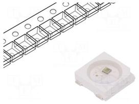 Programmable LED | RGB | SMD | PLCC4 | 5x5x1.6mm | Variant: tricolour