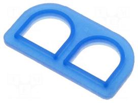 Profile gasket | PIN: 2 | 6.35mm | 1x2 | Universal MATE-N-LOK