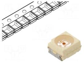 LED | green | SMD | PLCC2 | 4.5÷12mcd | 2.2÷2.8VDC | 3.5x2.8x1.75mm | 60°