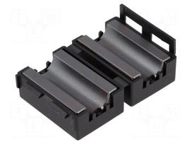 Ferrite: two-piece | on round cable | Ø: 10mm | 80Ω | A: 25.5mm | C: 10mm
