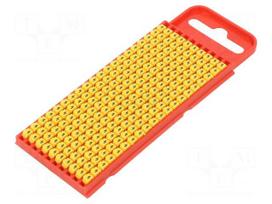 Markers | 2÷2.8mm | polyamide | yellow | -40÷85°C | push-in | WIC | W: 5mm
