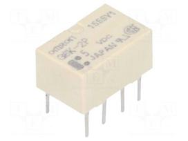 Relay: electromagnetic | Ucoil: 5VDC | DPDT | Icontacts max: 1A | G6K