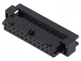Connector: wire-wire/PCB | plug | female | PIN: 24 | Milli-Grid | IDC