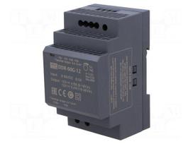 Converter: DC/DC | 60W | Uin: 9÷36VDC | Uout: 12VDC | Iout: 5A | DDR | OUT: 1