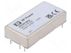 Converter: DC/DC | 30W | Uin: 9÷18VDC | Uout: 12VDC | Iout: 2500mA | THT