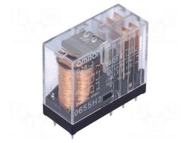 Relay: electromagnetic | Ucoil: 12VAC | DPDT | Icontacts max: 5A | G2R