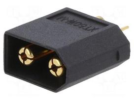Connector: DC supply | plug | male | XT60 | 20A | 500V | PIN: 2 | straight
