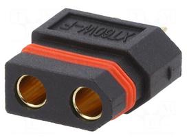Connector: DC supply | plug | female | XT60 | 20A | 500V | PIN: 2 | straight